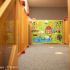 Cozy coffee and tea bar lounge for parents